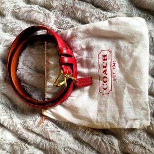 Coach vintage leather belt